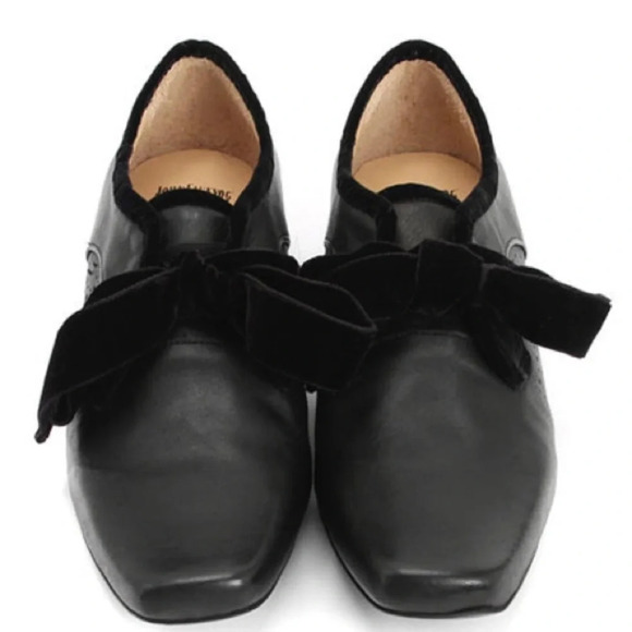 JOHN FLUEVOG Sz 6 Era Leather Velvet Ribbon  Shoes - Picture 15 of 16